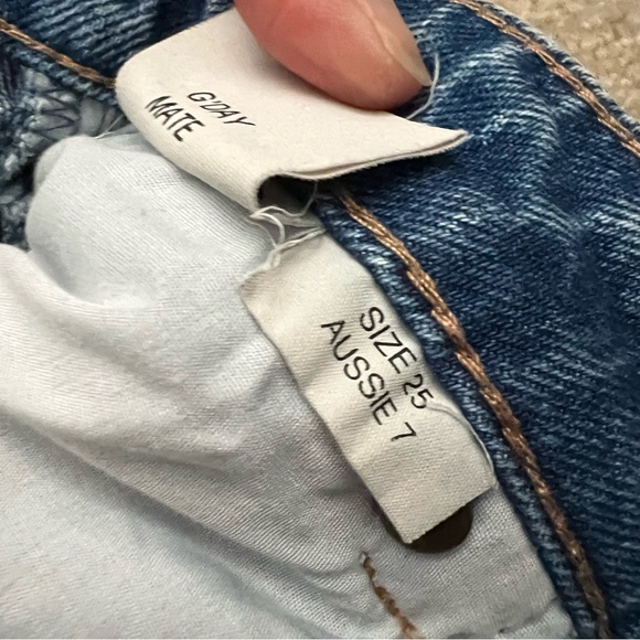 ROLLA’S Original High Rise Straight Jeans in G’Day Mate Wash (Light Medium Blue) - Picture 9 of 11